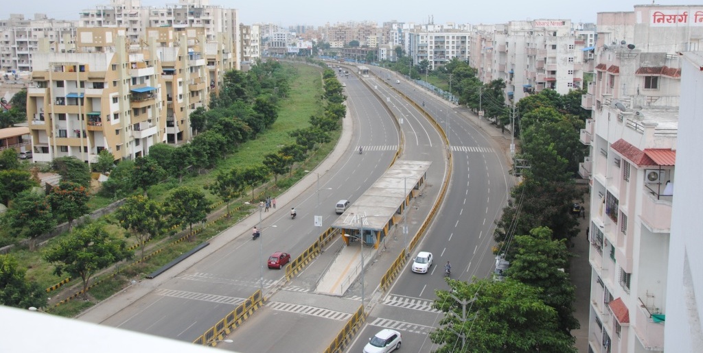 Description : Construction of BRT BUS TERMINOUS
                                     At Mukai Chowk on Aundh Ravet Road.